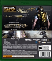 Xbox ONE Call of Duty Advanced Warfare Back CoverThumbnail